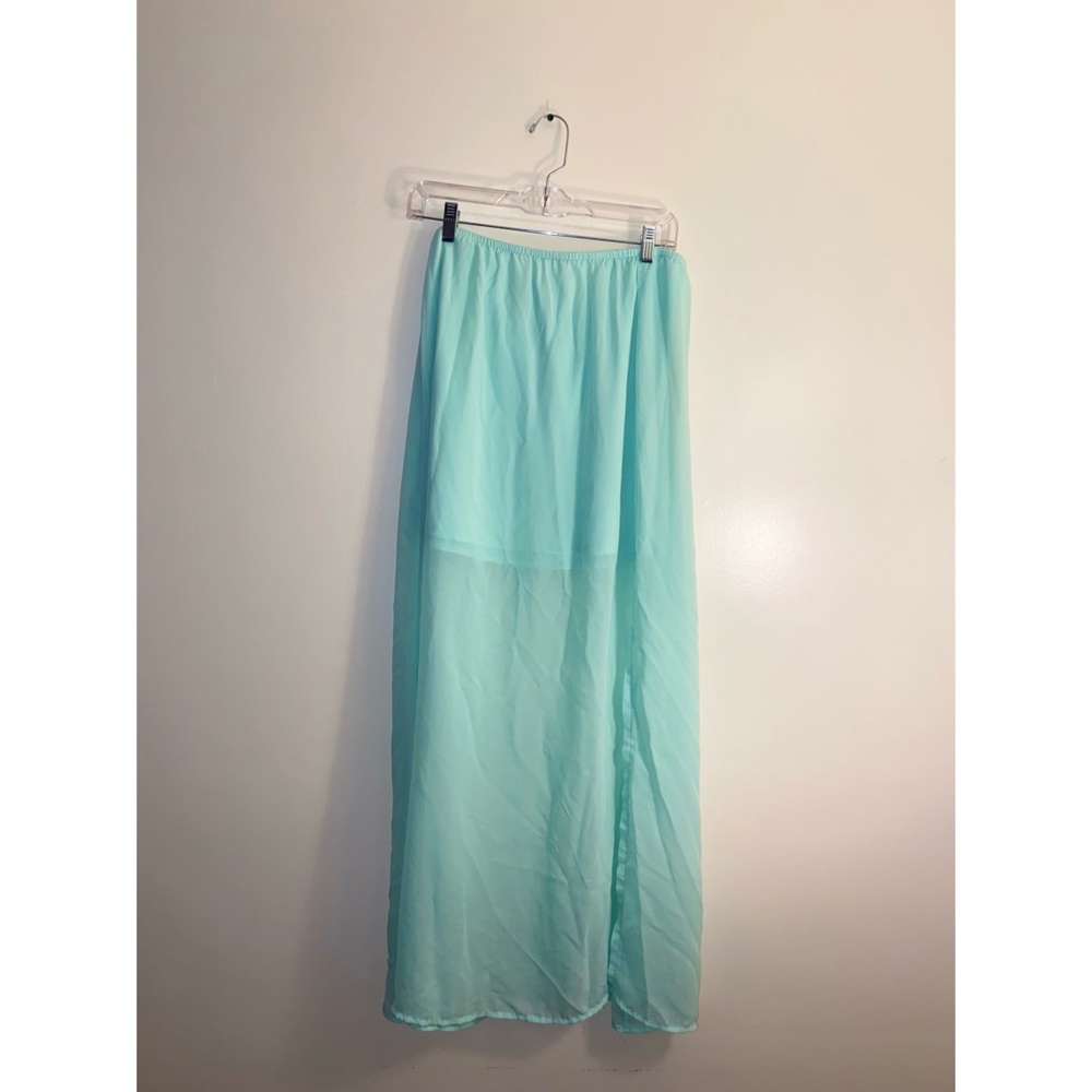 Mint Maxi Skirt 🪶🦚